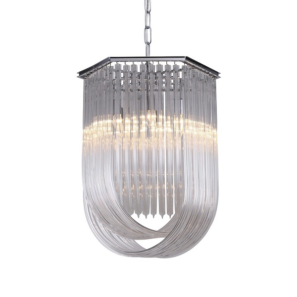 Люстра подвесная DELIGHT COLLECTION MURANO GLASS KR0116P-6/A chrome