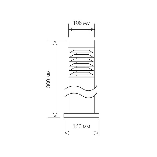 Светильник уличный столб низкий ELEKTROSTANDARD TECHNO a035094