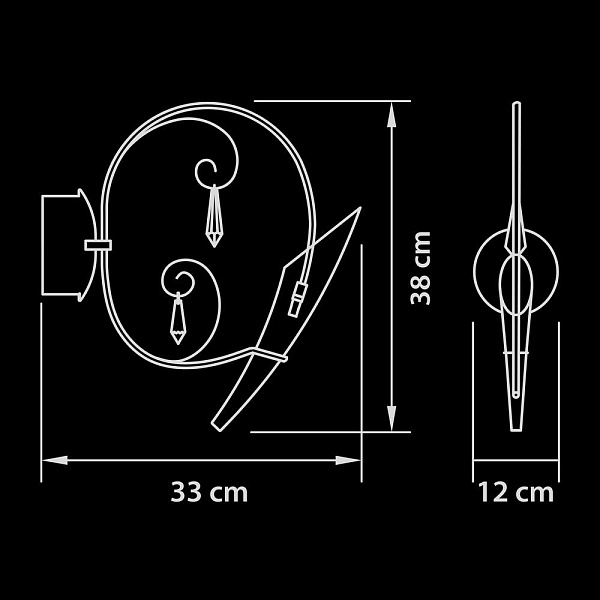 Бра LIGHTSTAR SCARABEO 755614