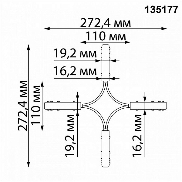 X-коннектор NOVOTECH FLUM 135177