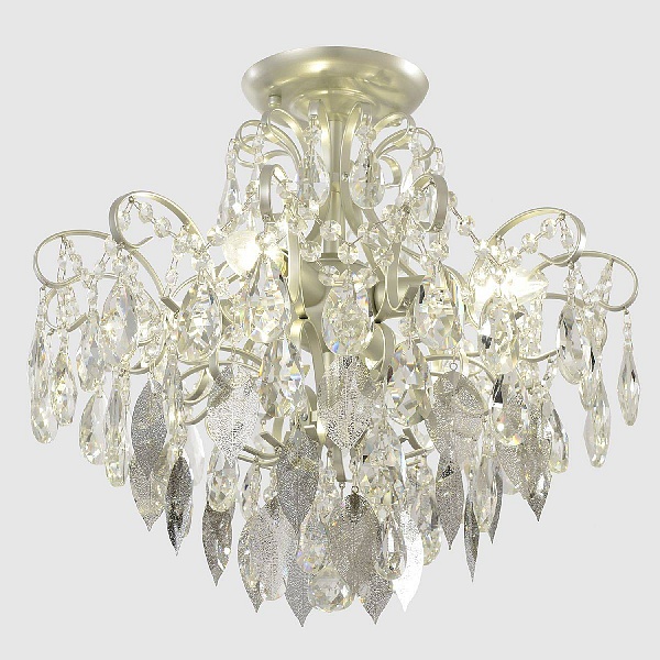 Люстра потолочная CRYSTAL LUX ESMIRALDA ESMIRALDA PL4 SILVER