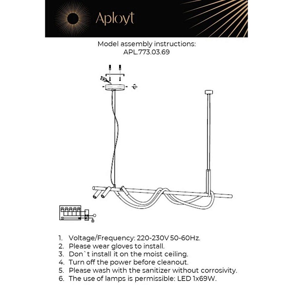 Подвес APLOYT SINDRILLON APL.773.03.69