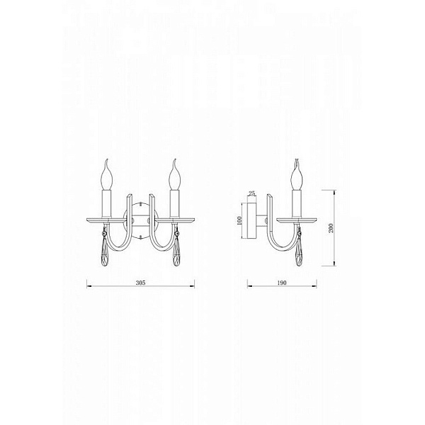 Бра FREYA FORTE FR1006WL-02N