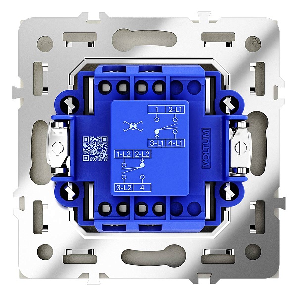Переключатель 1-кл перекрестный, S70, Шелк, VLS010504, VOLTUM