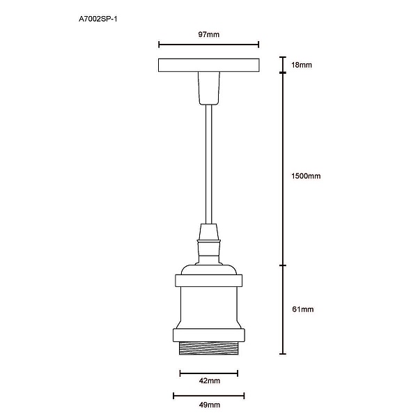 Подвес ARTE LAMP ELECTRA A7002SP-1PB