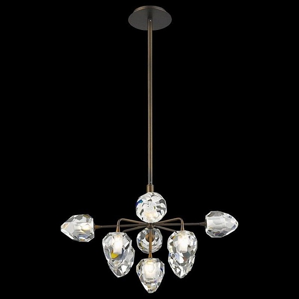 Люстра подвесная DELIGHT COLLECTION ON THE ROCKS P68038L-9 gold
