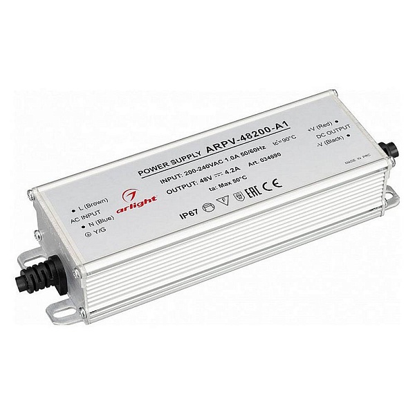 Блок питания ARLIGHT ARPV 48V 200W IP67 34690