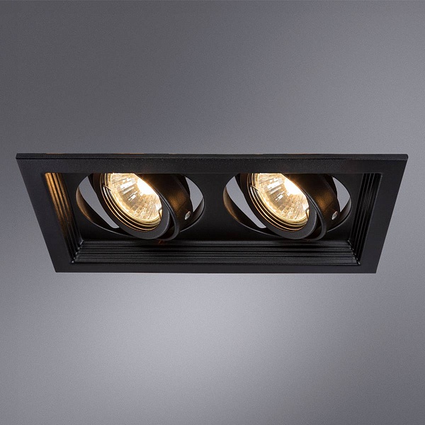 Светильник встраиваемый ARTE LAMP CANIS A6661PL-2BK