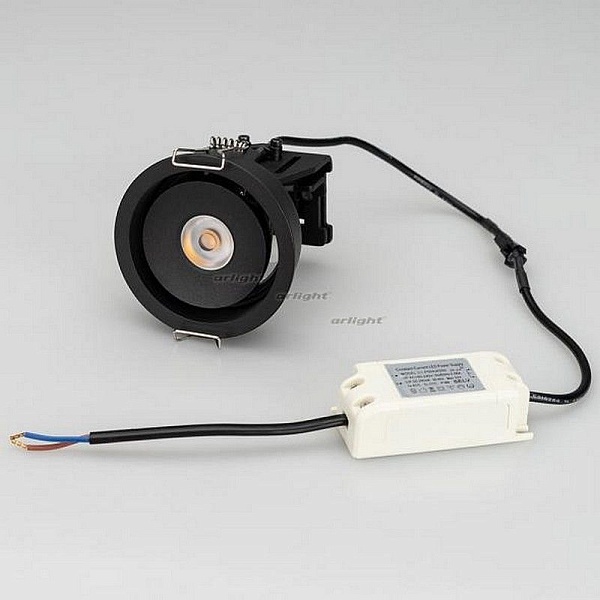 Светильник встраиваемый ARLIGHT CL-SIMPLE-R78-9W WARM3000 (BK, 45 DEG) 028147