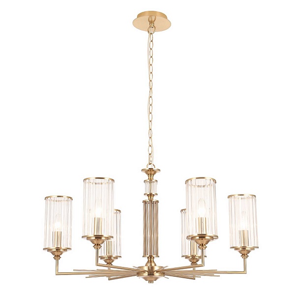 Люстра подвесная CRYSTAL LUX GLORIA SP6 BRASS