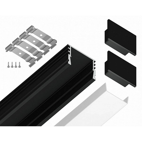 Профиль для ленты LED накладной AMBRELLA LIGHT GP GP1750BK