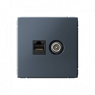 Розетка TV + RJ45, ARTGALLERY, Грифель, GAL000789, SCHNEIDER ELECTRIC