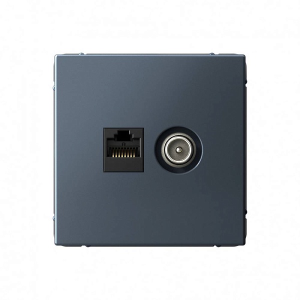 Розетка TV + RJ45, ARTGALLERY, Грифель, GAL000789, SCHNEIDER ELECTRIC