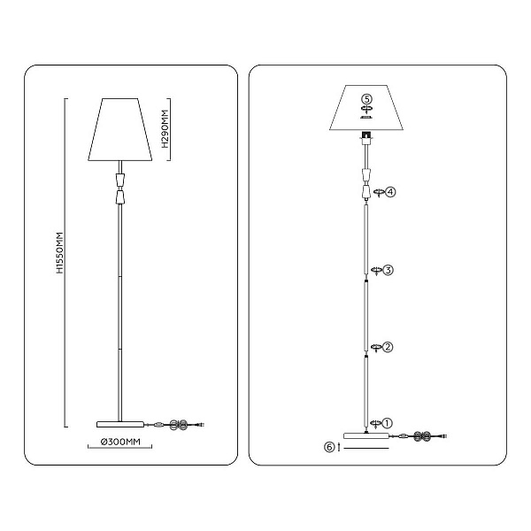 Торшер AMBRELLA LIGHT LH LH75059