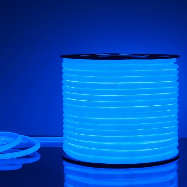 Лента LED ГИБКИЙ НЕОН 9,6 W/m 220V IP67 2835/144 BLUE 16mm (50м) a043550 ELEKTROSTANDARD