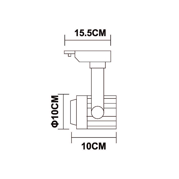 Трековый светильник ARTE LAMP Vigile A1620PL-1BK