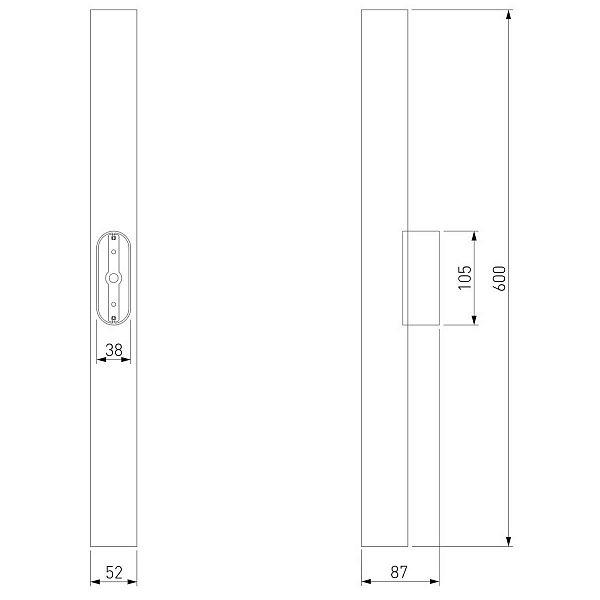 Светильник уличный настенный ELEKTROSTANDARD LANGER 40124/LED черный a061986