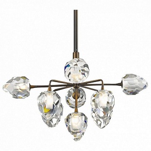Люстра подвесная DELIGHT COLLECTION ON THE ROCKS P68038L-9 gold