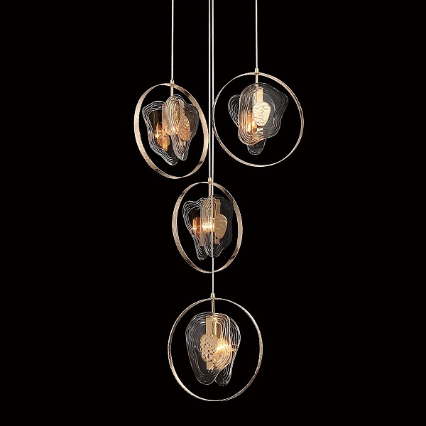 Подвес DELIGHT COLLECTION COWLEY P60669-4 gold/clear