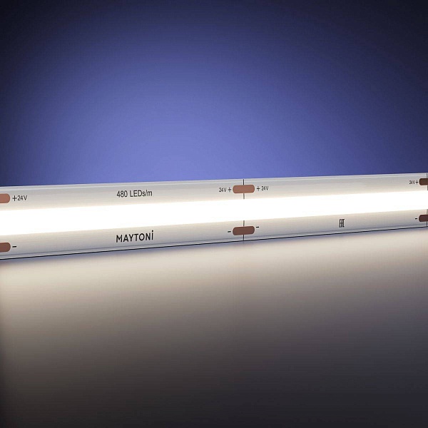 Лента LED ULTRA 15W/m 24V IP20 COB/480 4000K 10mm (5м) 201225 MAYTONI