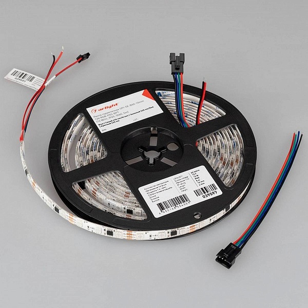Лента LED SPI-SE-B60 12 W/m 12V IP65 5060/60 K 10mm (5м) 39597 ARLIGHT