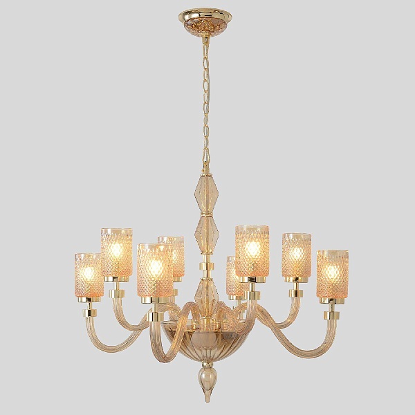 Люстра подвесная CRYSTAL LUX SILVESTRO SILVESTRO SP8 AMBER