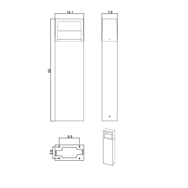 Светильник уличный столб низкий ARTE LAMP LIVERPOOL A1326PA-1BK