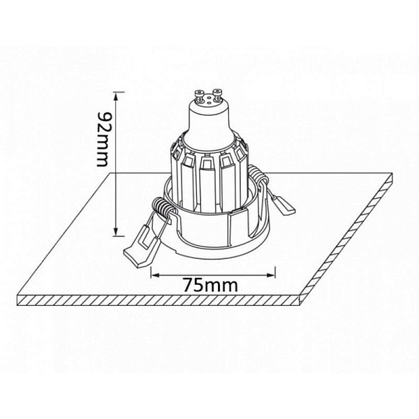 Светильник встраиваемый CRYSTAL LUX CLT 004C CLT 004С1 WH