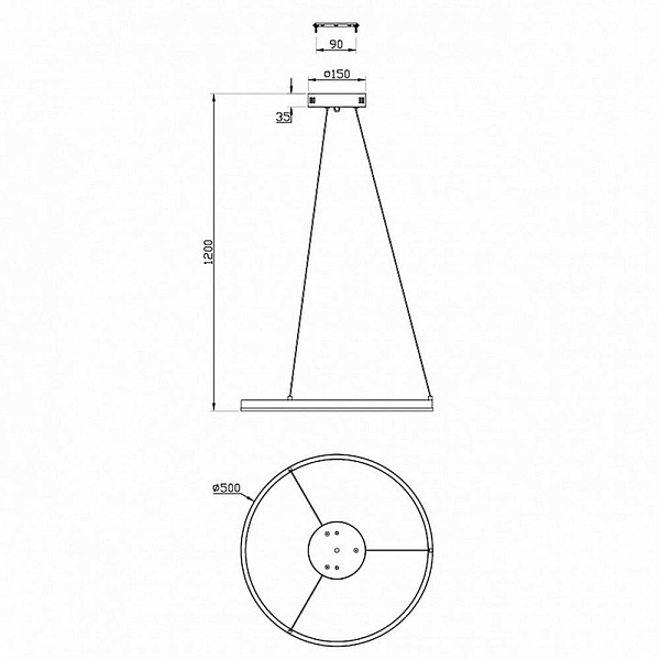 Подвес ESCADA VOID 10254/1LED Silver APP