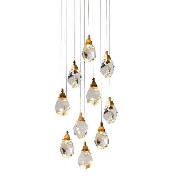 Подвес DELIGHT COLLECTION CRYSTAL ROCK II 9701P/10R brass