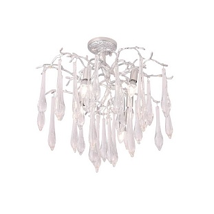 Люстра потолочная CRYSTAL LUX REINA REINA PL5 D600 SILVER PATINA
