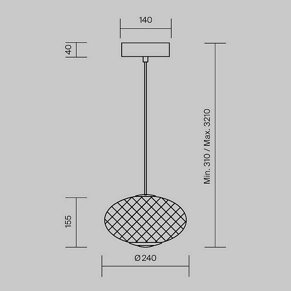 Подвес MAYTONI BRUMA MOD397PL-L10B3K