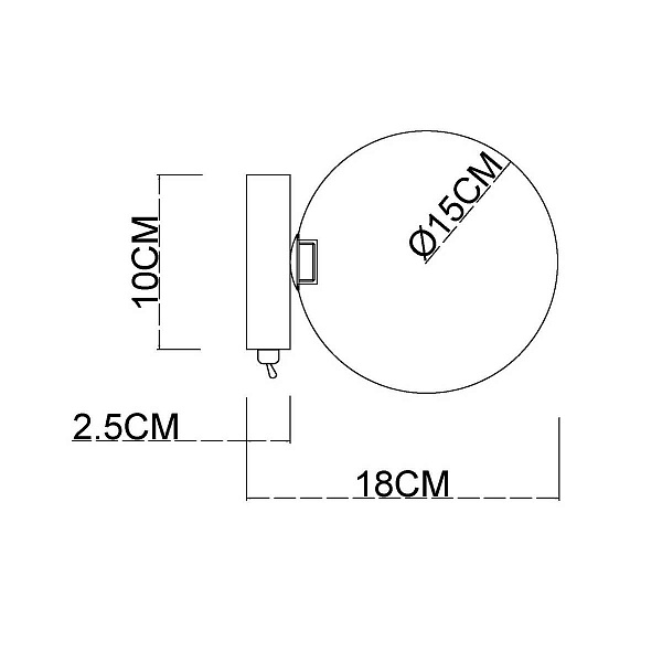Бра ARTE LAMP VINCENT A7790AP-1GO