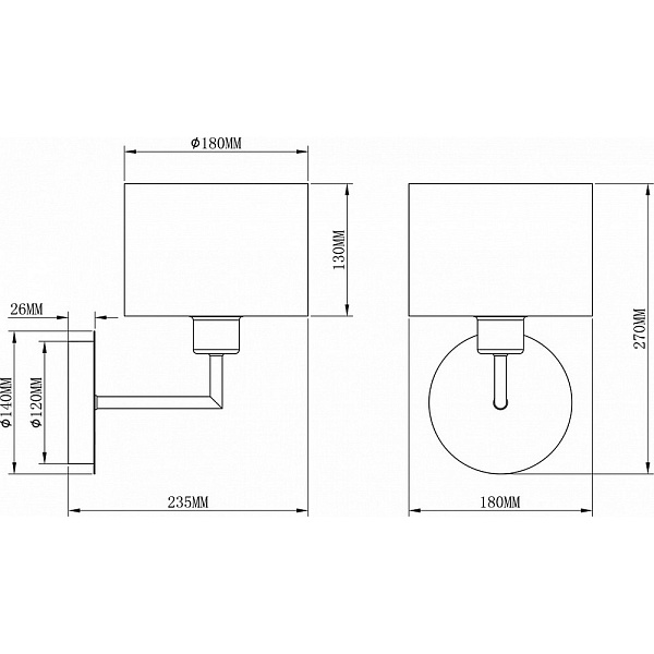 Бра MODERLI ROOM V2730-1W