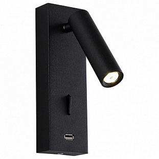 Бра CRYSTAL LUX CLT 210 CLT 210W USB BL