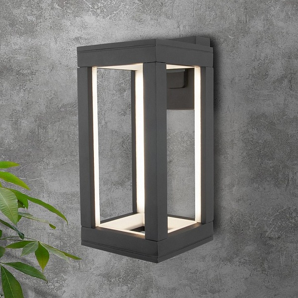 Светильник уличный настенный ELEKTROSTANDARD FRAME 1527 TECHNO LED серый a051856