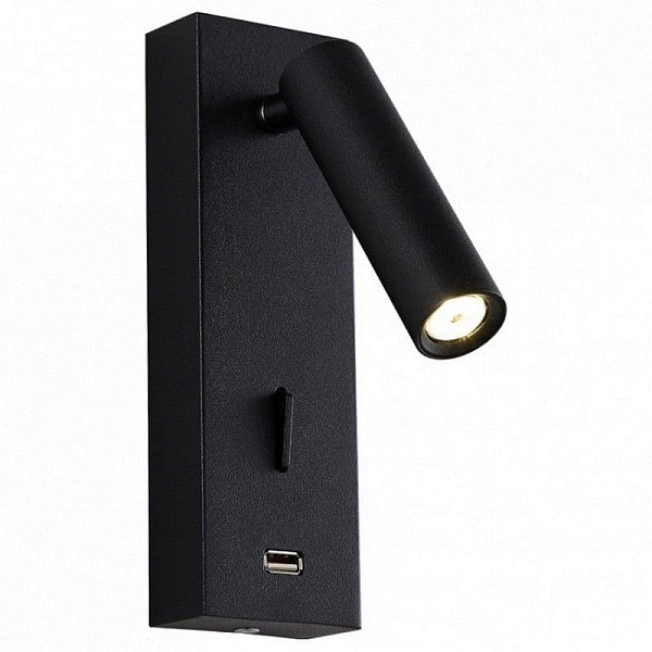 Бра CRYSTAL LUX CLT 210 CLT 210W USB BL