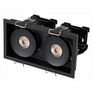 Светильник встраиваемый ARLIGHT CL-SIMPLE-S148X80-2X9W WARM3000 (BK, 45 DEG) 028151