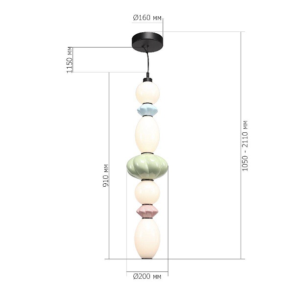 Подвес ST LUCE FLORENTINI SL6134.453.01