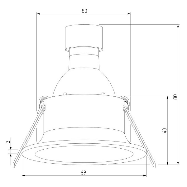 Светильник встраиваемый ELEKTROSTANDARD ANDI 25058/01 GU10 белый a067712