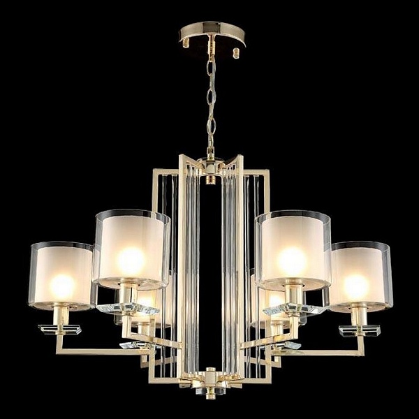 Люстра подвесная CRYSTAL LUX NICOLAS Nicolas SP-PL6 Gold/White