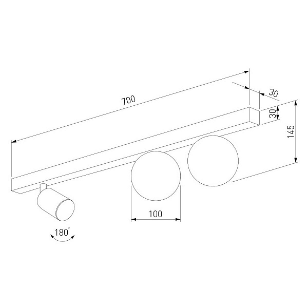 Светильник потолочный TK LIGHTING VOX 10001 Vox a068812