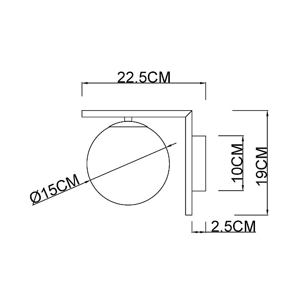 Бра ARTE LAMP BOLLA-UNICA A1924AP-1CC