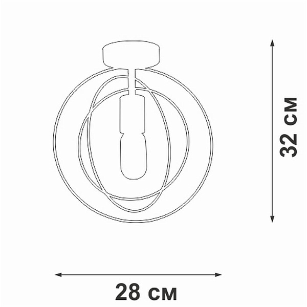 Светильник потолочный VITALUCE  V3794-8/1PL
