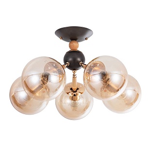Люстра потолочная ARTE LAMP BOSTON A4485PL-5BK