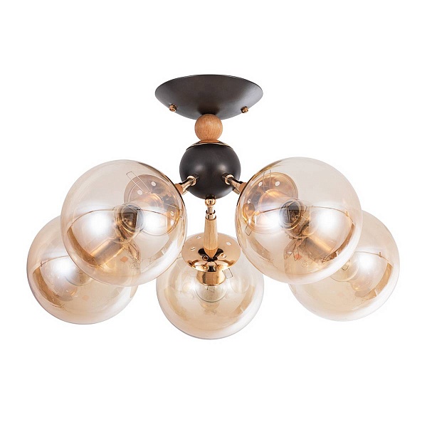Люстра потолочная ARTE LAMP BOSTON A4485PL-5BK