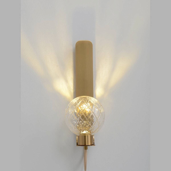 Бра CRYSTAL LUX BELLA AP1 BRASS