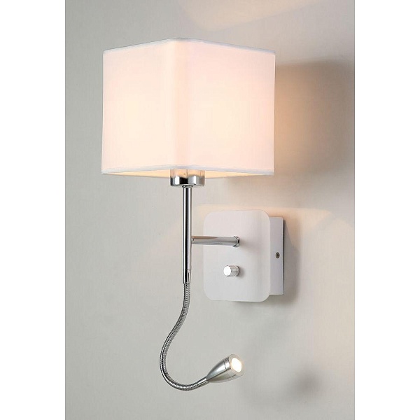 Бра CRYSTAL LUX PACO Paco AP2 Chrome/White