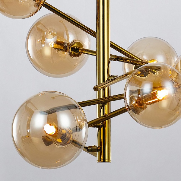 Люстра подвесная DELIGHT COLLECTION GLOBE MOBILE MX19009070-6B gold