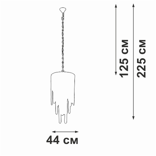 Люстра подвесная VITALUCE  V5885-9/7